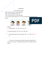 Test Mate Clasa A IV A