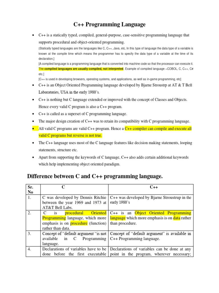 4.C++ Programming Language | PDF