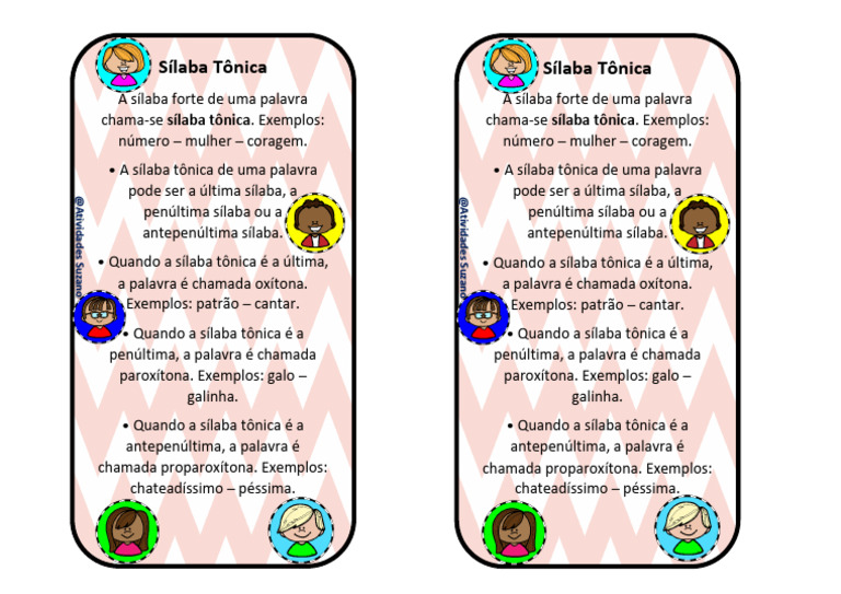 explicação para caderno sílaba tonica | PDF