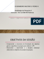 Aula 3 Objetivos Da Pesquisa