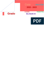 Examen Trimestral 1grado Bloque III 2022 2023