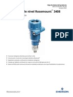 Hoja de Datos Del Producto Transmisor de Nivel Rosemount 3408 Es Es 8720254