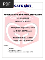 C Language Notes 1st Semester Bca