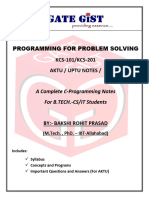 C Language Notes 1st Semester Bca