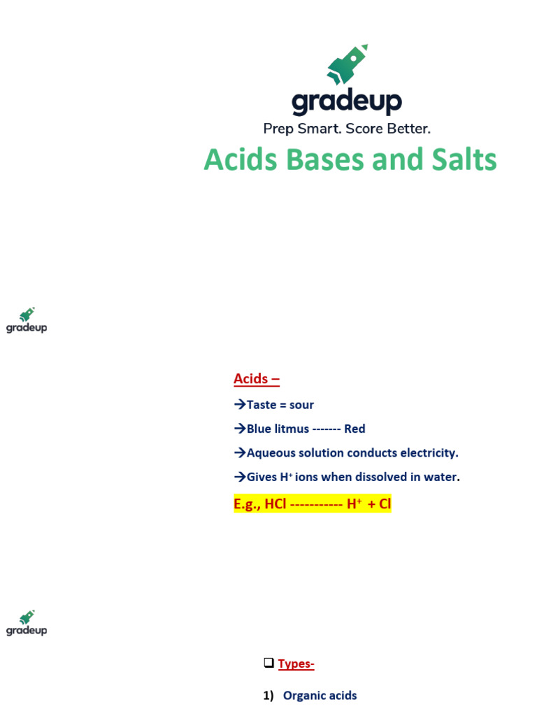 Acids Bases and Salts 1 51 | PDF