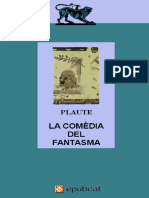 Mostellaria. La Comèdia Del Fantasma Plaute