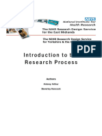 Introduction To The Research Process Revision 2009