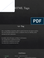 HTML Tags Presentation 