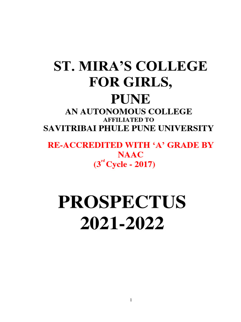Prospectus 2021 2022 Pdf Bachelor S Degree Bachelor Of Arts