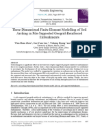 Three Dimensional Finite Element Modelling of Soil Arching in Pile Supported Geogrid Reinforced Embankments