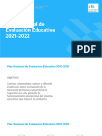 CFE. Plan Nacional Evaluación Educativa Argentina 2021-2022