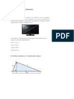 Lista de Exercícios - Geometria