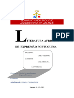 Literatura Africana de Expressão Portuguesa