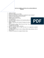 Relacion de Preguntas Sobre La Musica en La Edad Media en