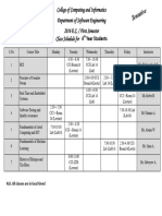 4th Year 1st Sem Schedule