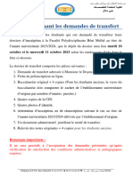 Avis Liste Transfert FPBM 2023 2024 - DEF