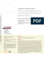 Gray Et Al 2023 Environmental Regulation and Labor Demand What Does The Evidence Tell Us