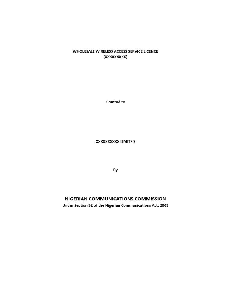 Wholesale wireless access licence download free pdf license
