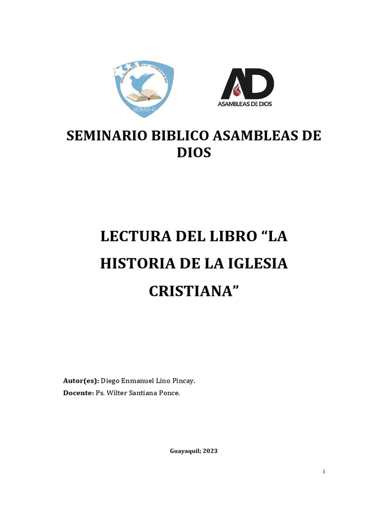 Historia de la Iglesia Cristiana | PDF | Bernabé | Pablo el apóstol