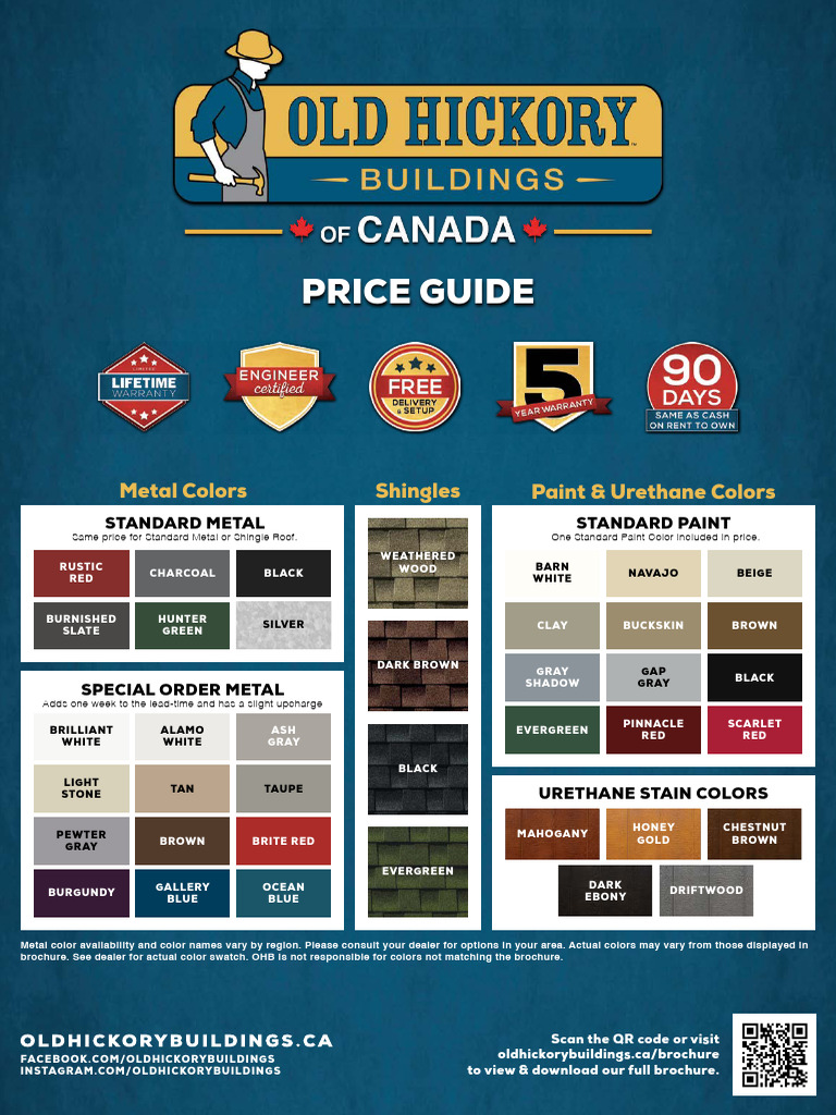 Old Hickory Price Guide 4 14 21 PDF Shed Window