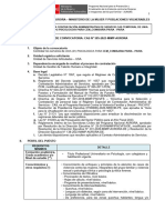 Convocatoria para La Contratación Administrativa de Servicio Cas Temporal de Un/A (01) Psicologo/A para Cem - Comisaria Piura - Piura