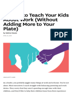 4 Ways To Teach Your Kids About Work Without Adding More To Your Plate