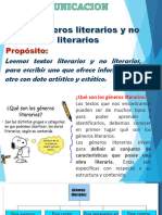 Comunicacion - 1 Año - Los Generos Literarios-No Literarios