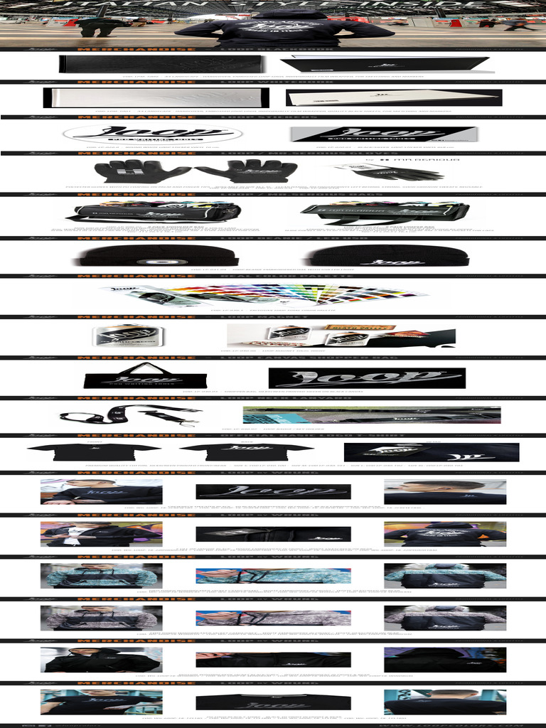 Loop Merchandise & Apparel Guide | PDF