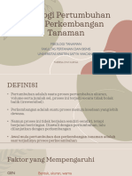 Fisiologi Pertumbuhan Dan Perkembangan Tanaman