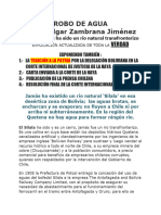 Dictamen Final de La Cij Sobre El Robo Descarado de Agua en El Silala