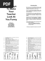 Download 100 Ways to Make Your Teacher Look at You Funny by api-3746496 SN6785382 doc pdf