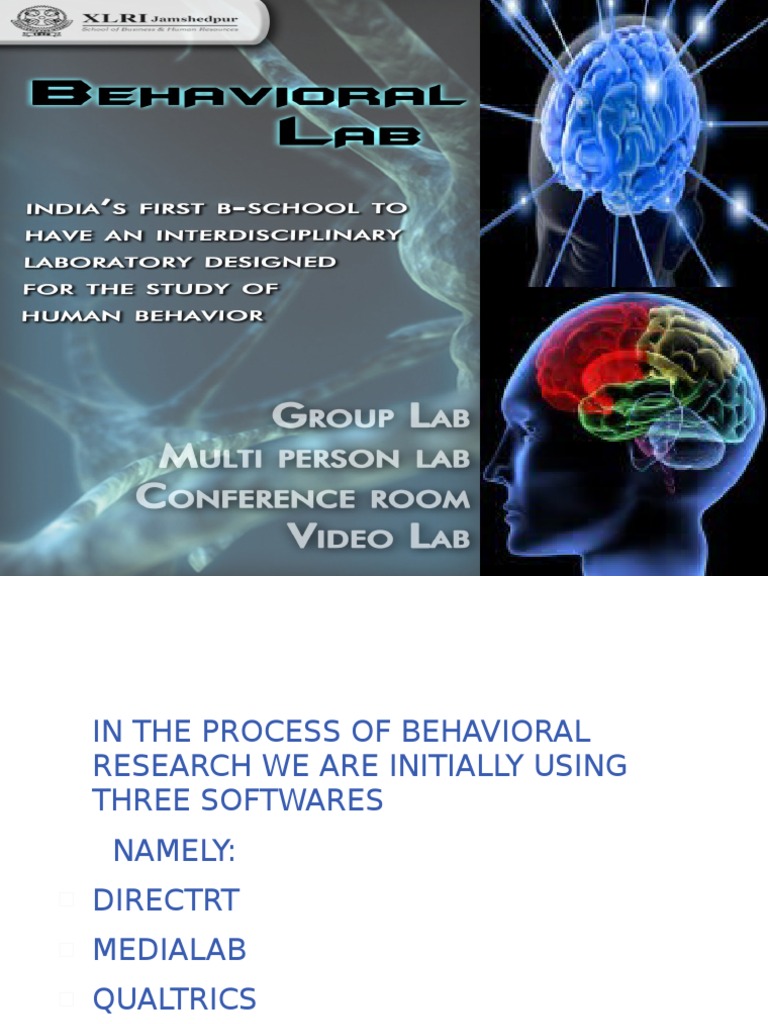 Behavioral Research Software Tools | PDF