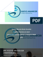 Ips Nuevo Amanecer Fisioterapia - Marcela Zarate