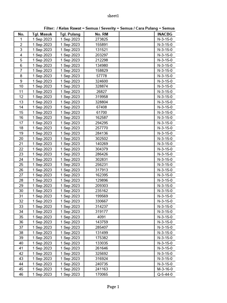 Contoh Grouper Inacbg | PDF