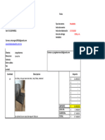 Cotización Muebles, Jorge Barrera - XLSX - Sillas