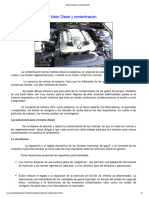 Motor Diesel y Contaminación