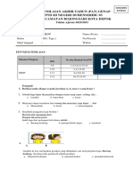 Soal PAS Genap SBDP 2022-2023