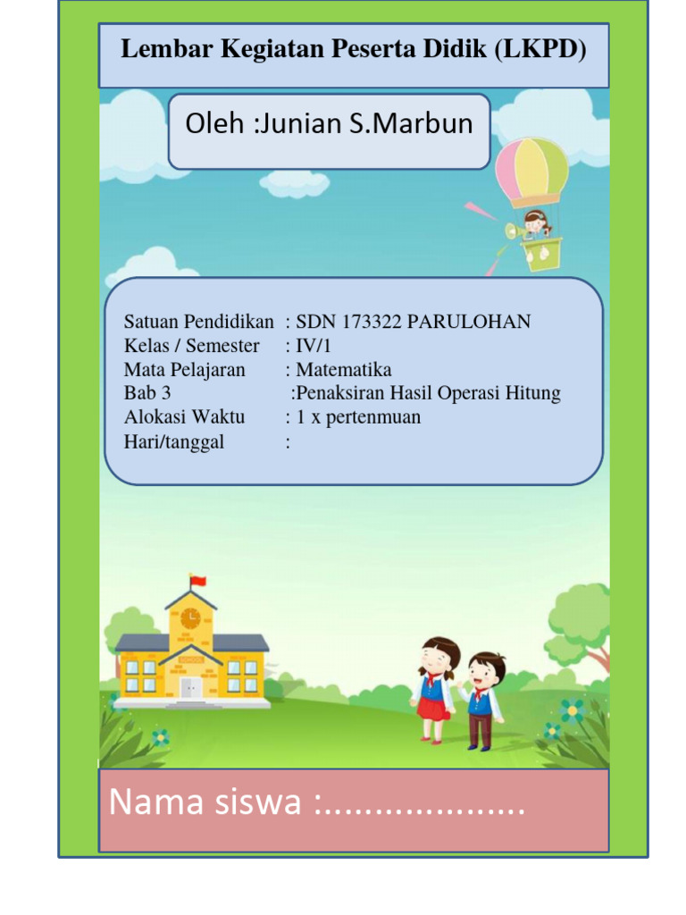 LKPD Matematika Bab 3 Kelas 4 | PDF