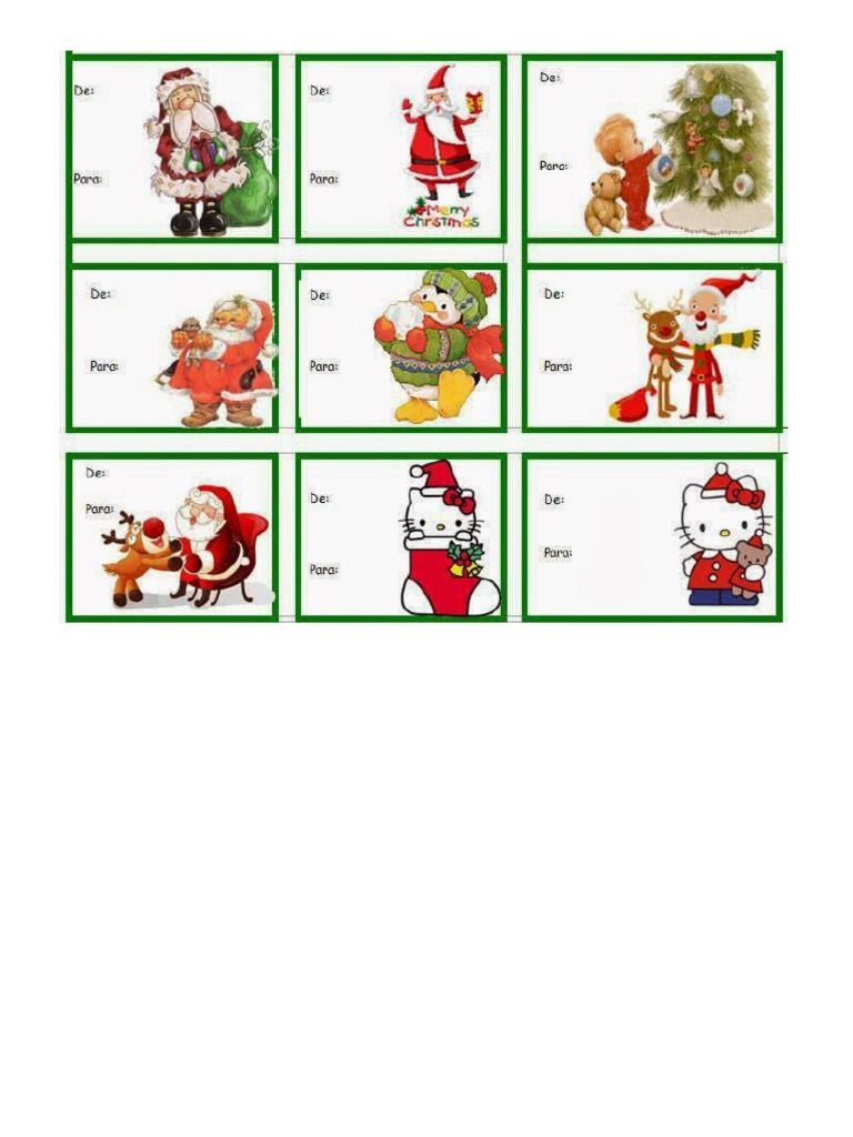 Stickers Navideños | PDF