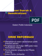 SPI - Otonomi Daerah & Demokratisasi