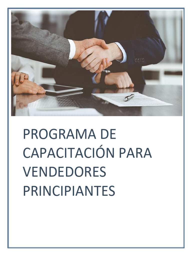 Programa de Capacitación para Vendedores | PDF | Business | Creación de ...