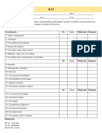 Instrucciones: Responda Este Cuestionario Considerando Sus Dificultades Actuales. Considere Como Referencia Las