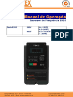 Manual de Operação: Inversor de Frequência E510