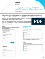 Submit For Assessment Submitting Marks and Samples j22