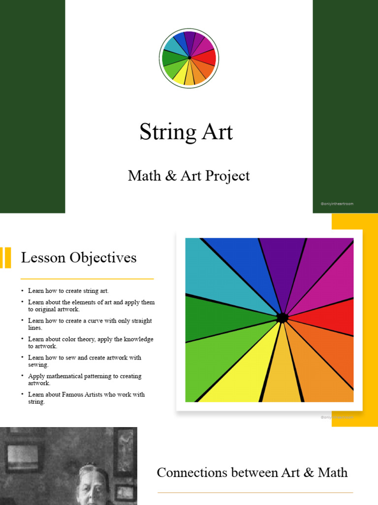 String Art: Math & Creativity Guide | PDF | Mathematics | Sewing Needle