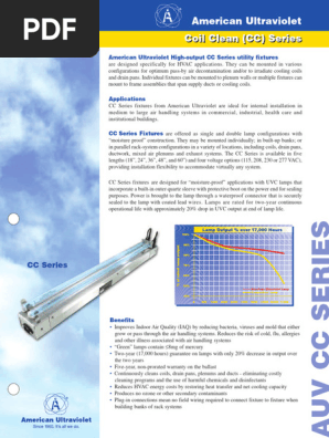 1_UV lights_CC submittal-data sheet