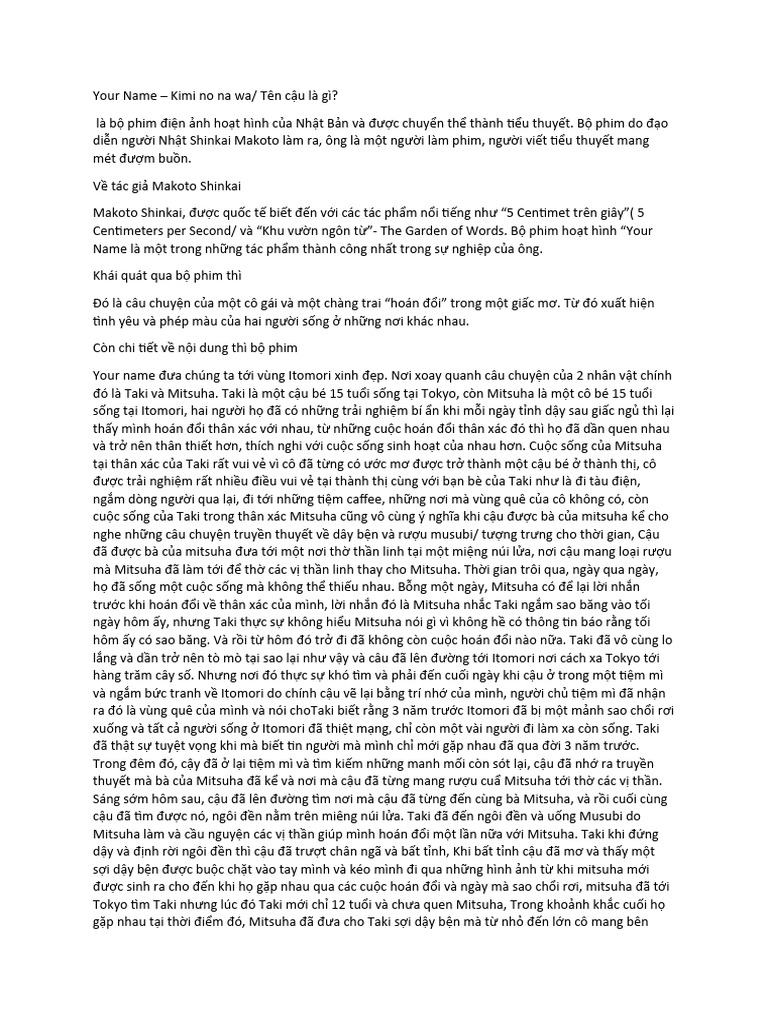 Review Your Name PDF