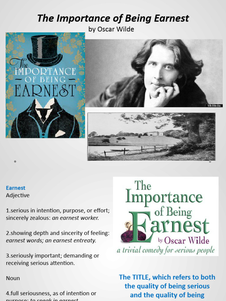 Importance of being earnest pdf oscar wilde the importance of