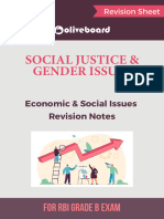 ESI Social Justice and Gender Issues Revision Sheet