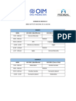 Horario de Modulo V